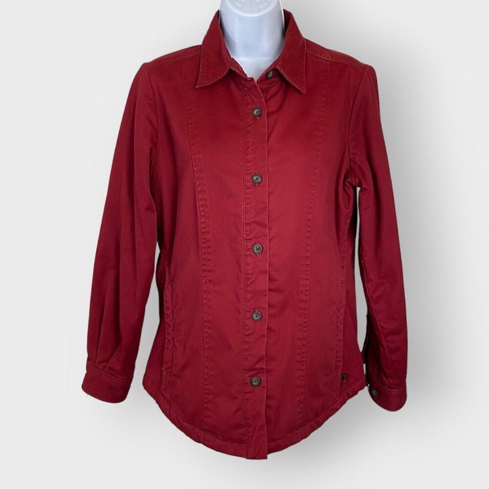 Woolrich Womens Barn Chore Coat | Small | Ruby | Fleece Lined
